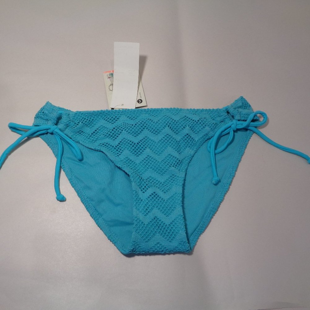 Roxy Size Medium 70s LOWRIDER TIE SIDE Light Jade New Women's Bikini Bottom